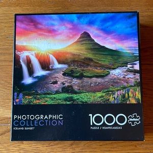 Buffalo Games 1,000 piece puzzle Photographic Collection Iceland Sunset
